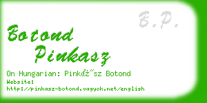 botond pinkasz business card